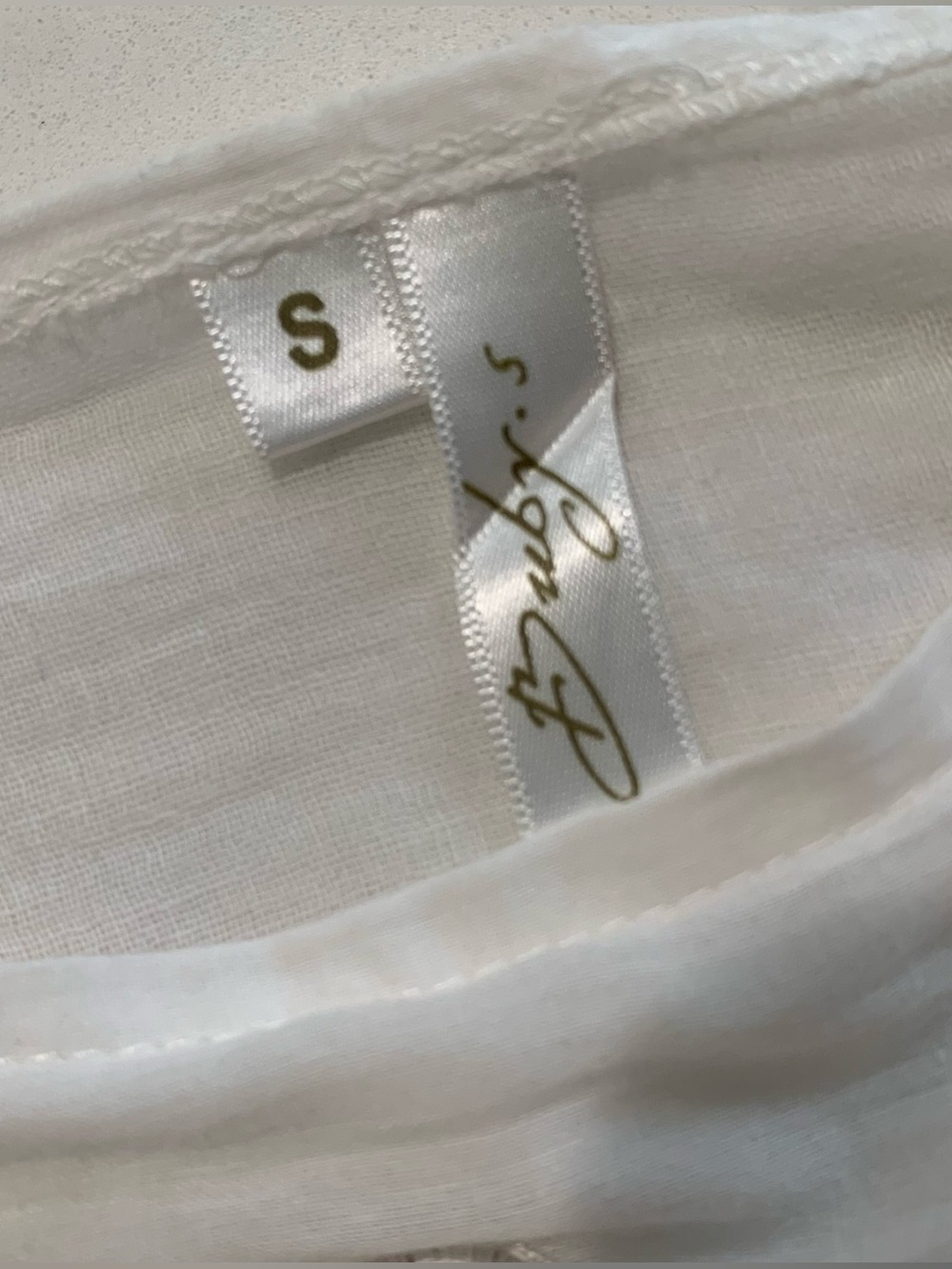 Buby.S Boho White Cotton Maxi Peasant Dress, Embroidered Tiered Mirrors Tassel S - Picture 4 of 10